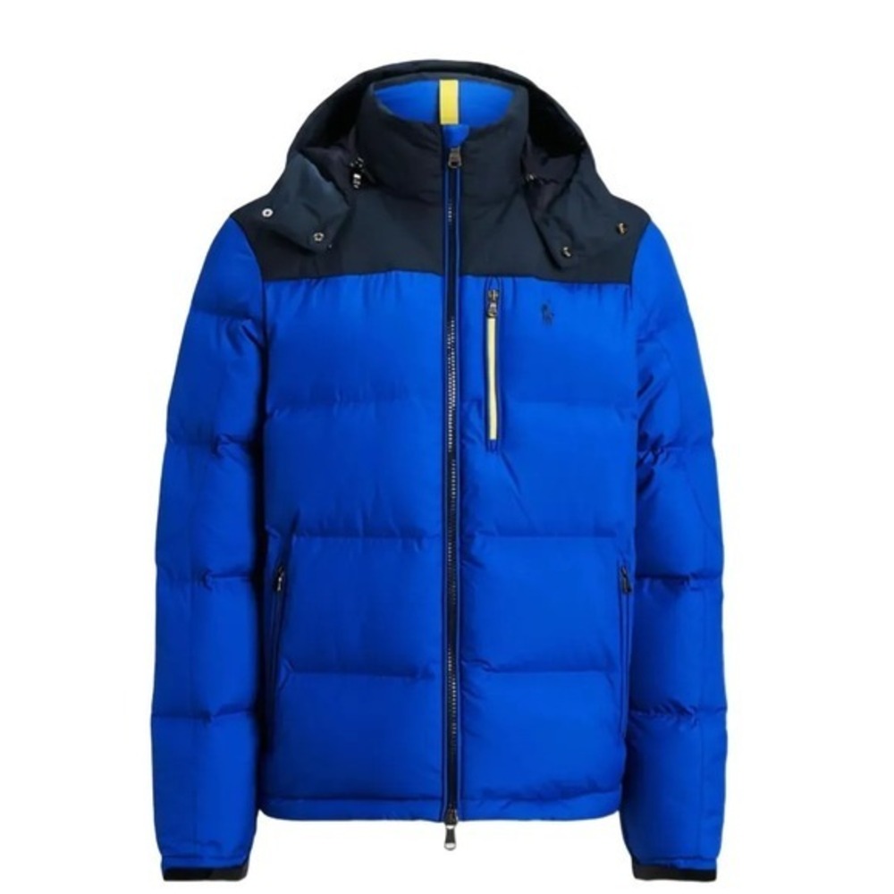 Polo Ralph Lauren The Gorham Color-Blocked Down Jacket w/ Hood Sz XXL NWT $398 - Picture 2 of 10